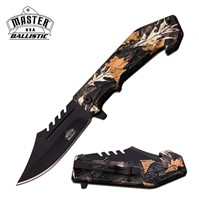Master Assisted 3.75 In Blade Camo Coated Abs Hand