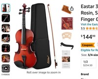 Eastar 3/4 Violin Set for Beginners