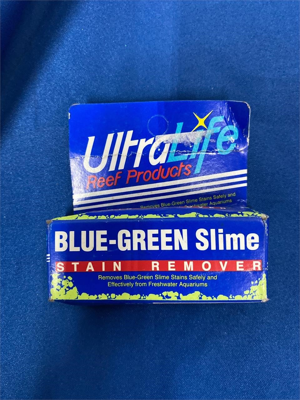 Blue green slime stain remover