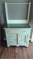 REFINISHED ANTIQUE WASH STAND CABINET ( 30"W X
