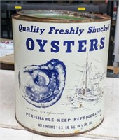 OYSTER TIN W/ LID - JM BOOTH SEAFOOD - VIRGINA