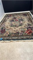VERY NICE CLEAN CONDITION RUG
FLORAL PRINT WITH