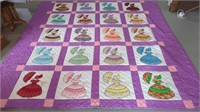 THE "DOLL QUILT" ( 8'6"X 8'6")