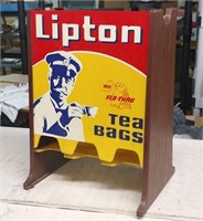 VINTAGE LIPTON TEA BAGS STORE DISPLAY