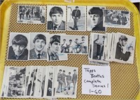 1964 TOPPS COMPLETE BEATLES SERIES 1 CARDS 1-60