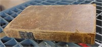 1866 BROWN'S GRAMMAR BOOK - LEATHER BOUND