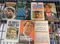 7 VINTAGE RFK ROBERT KENNEDY PAPERBACK BOOKS