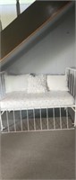 ANTIQUE CRIB / DAY BED WOODEN ROLLERS
MATTRES