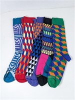 NEW Assorted Designer Philosockphy Dress Socks x5