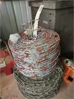 Roll of barbed wire, red brand 15.5 gauge