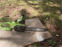 Portland 14" electric chainsaw. Not tested at