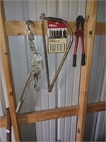 Drill bit set, saw, pulley and more
