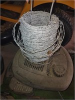 Small coil of barbed wire