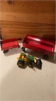 ERTl TRAILER, TRAILER AND TRACTOR WITH LOADER