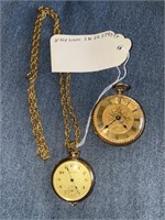 WATHAM NECKLACE WATCH  AND ROMAN NUMERAL