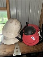 Hard hats and knee pads