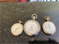 SOUTH BEND, ELGIN & SOUTH BEND POCKET WATCHES