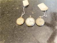 3 POCKET WATCHES , RECORD