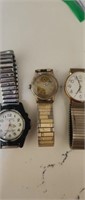 3 WRISTWATCHES USED