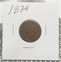 1874 G INDIAN CENT