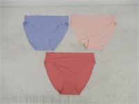 3-Pk Halston Women's LG No Show Bikini Underwear,