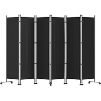$187 - Vevor 6-Panel Room Divider, 6 FT Tall,