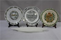 Three Wedgwood plates, 10.25, 10 & 9.5" and a