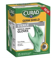 (2) Germ Shield Sterile Medical Grade Glove, One