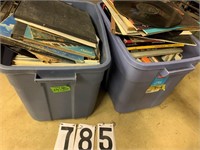 2 Totes of 33 1/3 Record LP’s