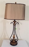 Decorative Lamp w/Pleated Shade