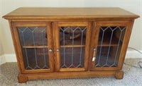 Entertainment Cabinet w/Glass Front Doors