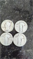 3 - HENRY ll TEALBY QUARTERS AND 1943 QUARTER