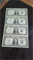 1957 UNITED STATES OF AMERICA DOLLAR BILLS