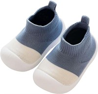 BaErSan Toddler's 22 (6 US) Hard Sole Sock Shoe,