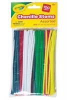 (3) 100-Pc Crayola Regular Stems Assorted