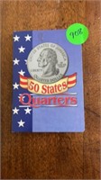 BOOK 50 STATE QUARTERS 
CONTAINS 9 COINS