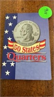 BOOK 50 STATES QUARTERS
CONTAINS 11 COINS