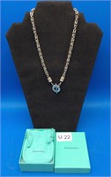 Tiffany & Co. Sterling Byzantine Toggle Necklace