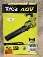 Ryobi 40v cordless jet fan blower tool only