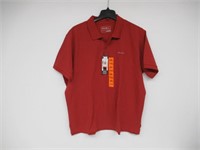 Eddie Bauer Men's XXL Field Pro Polo Shirt, Red