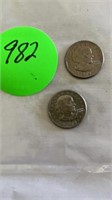 2 - 1979 SUSAN B ANTHONY ONE DOLLAR COINS