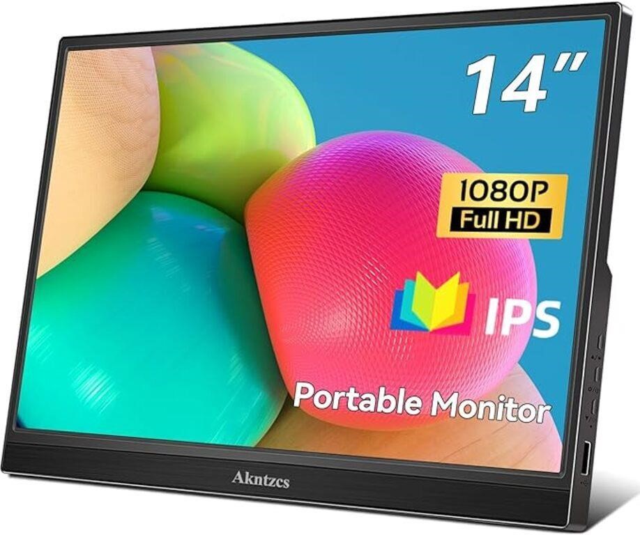 Akntzcs Portable Monitor, 14 Inch FHD