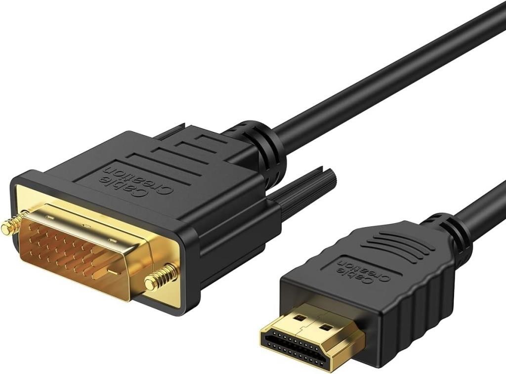 DVI to HDMI Cable 6.6FT, CableCreation HDMI to DVi