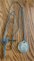 1921 LIBERTY HALF DOLLAR MADE IN TO NECKLACE