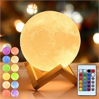 4.7" LED Moon Lamp with Remote Control