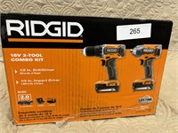 Ridgid 18v tool combo kit w batteries