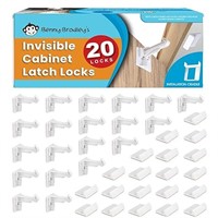 Invisible Cabinet Latch Locks-Pack of 20