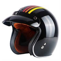 Retro Fashion 3/4 Open Face Motorcycle Helmet