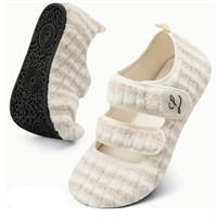 Women's Wide Slippers With Soft Sole, 10.5