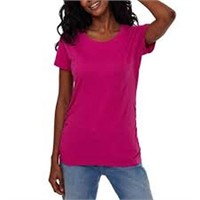 Bench Women's XL Crewneck T-shirt, Pink Extra
